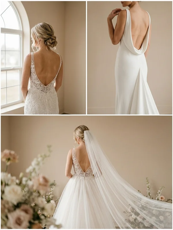 Wedding Dresses by Back Style - 1