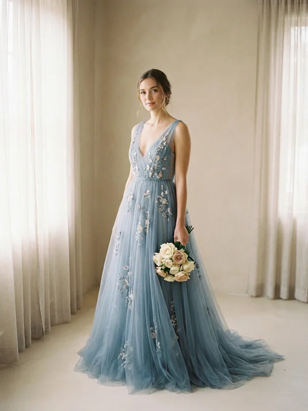 Blue Wedding Dresses - 1