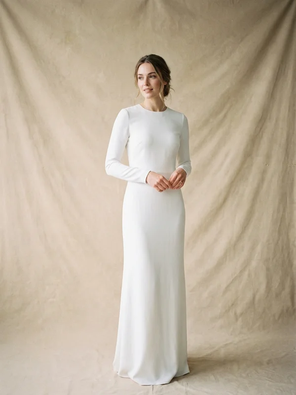 Column Wedding Dresses - 1