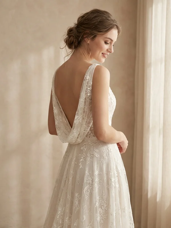 Low Back Wedding Dresses - 1